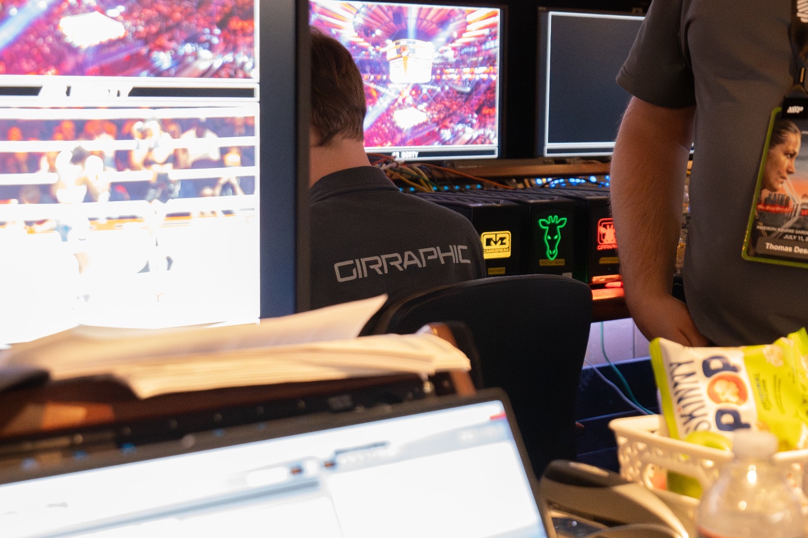 Some of our grpahics engines sitting ont he table.