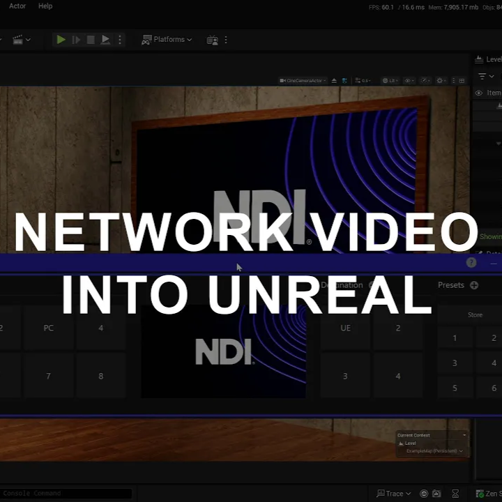 Network Video Into Unreal 5